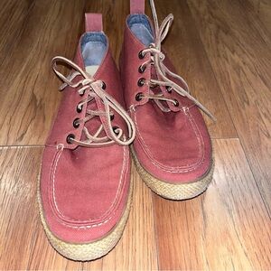 SeaVees Dusty Rose Chukka Boots Suede Moc Toe